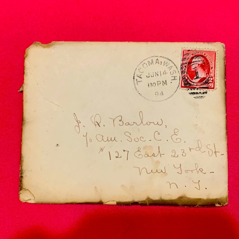 Rare, rare, two cent Washington stamp / envelope, 1894